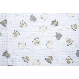 100% Cotton Lambie Fitted Crib Sheet