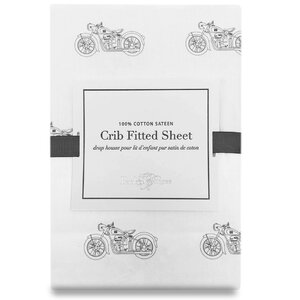 Motorcycle Fitted Crib Sheet