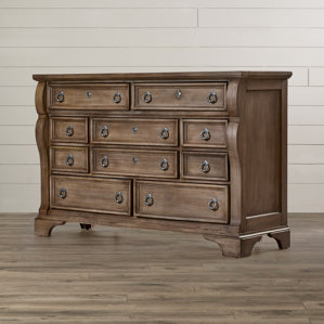 Dahlin 10 Drawer Standard Dresser by Three Posts