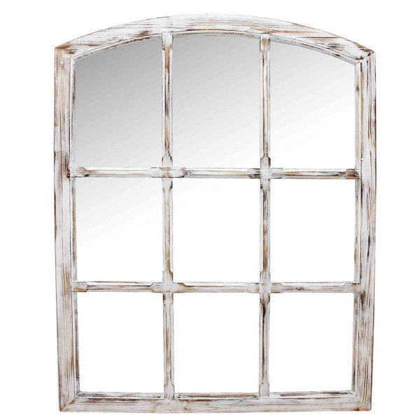 Ophelia Co Seward Antique Windowpane Mirror Wayfair Seward Antique Windowpane Mirror Wayfair