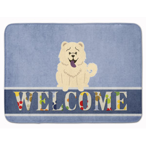 Chow Chow Welcome Memory Foam Bath Rug