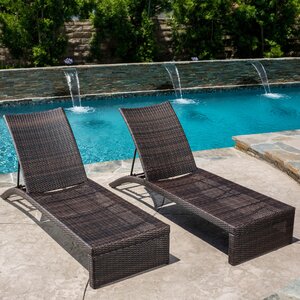 Acrion Reclining Chaise Lounge (Set of 2)