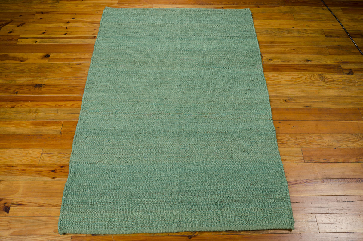 Three Posts Laflin HandWoven Green Area Rug & Reviews Wayfair
