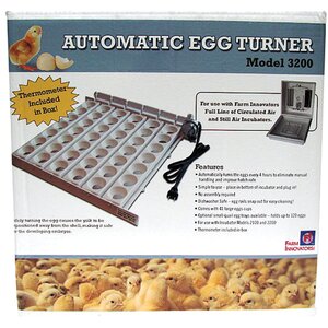 Automatic Egg Turner in White