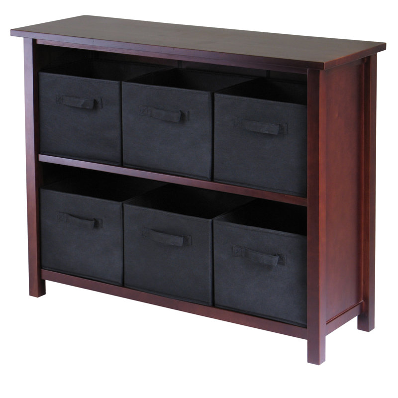 Winsome Verona 6 Drawers Low Storage Shelf with Foldable & Reviews