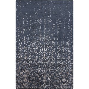 Holt Blue Abstract Area Rug