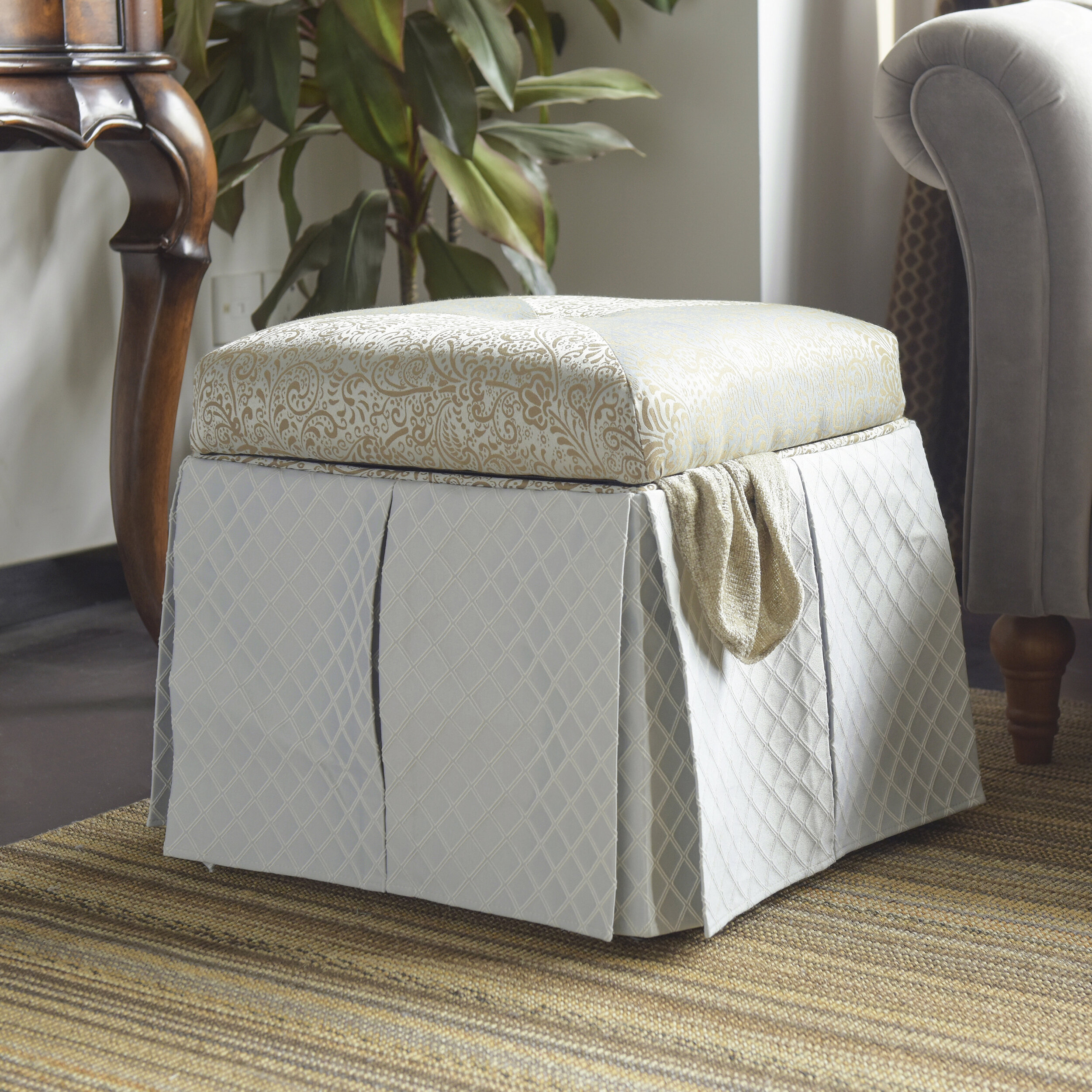 Stacy Square Storage Vanity Stool Reviews Joss Main