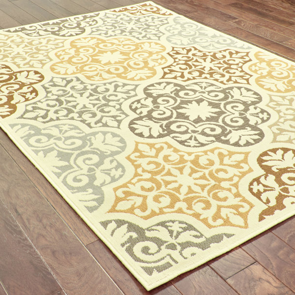 Colton Yellow Brown Indoor Outdoor Area Rug Joss Main Colton Yellow Brown Indoor Outdoor Area Rug