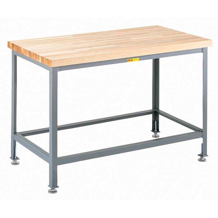 Butcher Block Workbench >> Little Giant Usa Adjustable Height Butcher Block Top Workbench Wayfair Butcher Block Workbench >> Little Giant Usa Adjustable Height Butcher Block Top Workbench Wayfair
