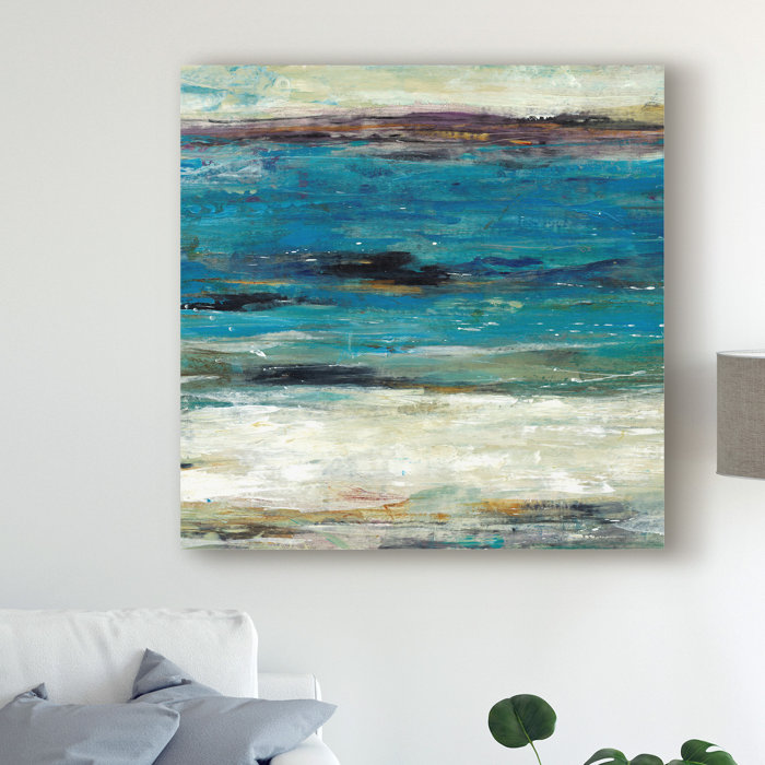Sea Breeze Abstract Ii Acrylic Painting Print On Wrapped Canvas