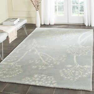 Mandy Hand-Tufted Light Blue/Ivory Area Rug