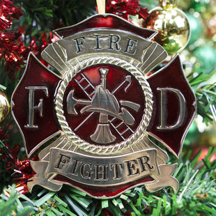 Firefighter Decor Wayfair Firefighter Heroes Series Holiday Ornament Hanging Figurine