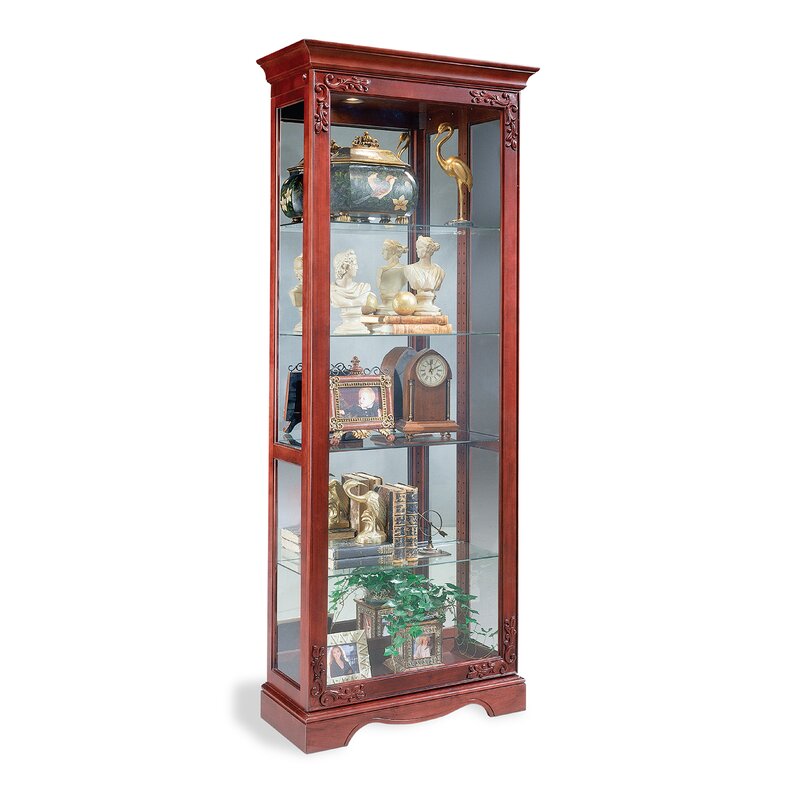 Philip Reinisch Co. Andante Lighted Curio Cabinet | Wayfair