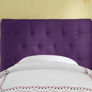 Premier Tufted Microsuede Upholstered Headboard by Skyline Furniture