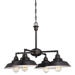 Alayna 4-Light Shaded Chandelier