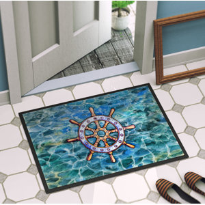 Steering Wheel Helm Indoor/Outdoor Doormat
