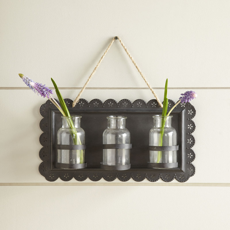 Birch Lane Tin Hanging Decor Wall Vase Reviews Tin Hanging Decor Wall Vase