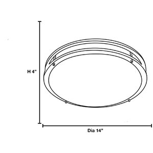 Penning 1-Light 20W Flush Mount