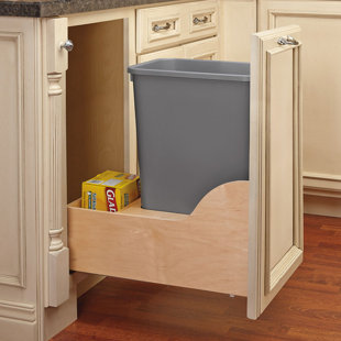 Wood Kitchen Trash Can Cabinet Wayfair 10 Gallon Pullout Trash Can