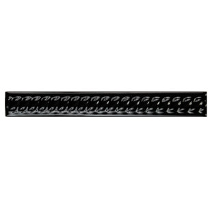 Ceramic Rope Tile Trim Wayfair Treccia 8 X 1 Ceramic Rope Pencil Tile Trim In Negra Moldura