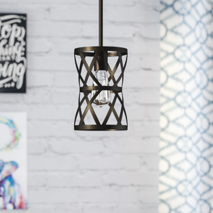 oil rubbed bronze pendants you ll love wayfair
