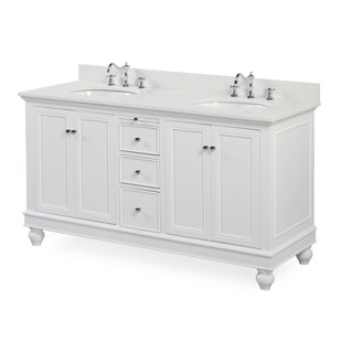 Double Vanities You Ll Love Wayfair Save Kitchen Bath Collection Bella 60 Double Bathroom Vanity Set