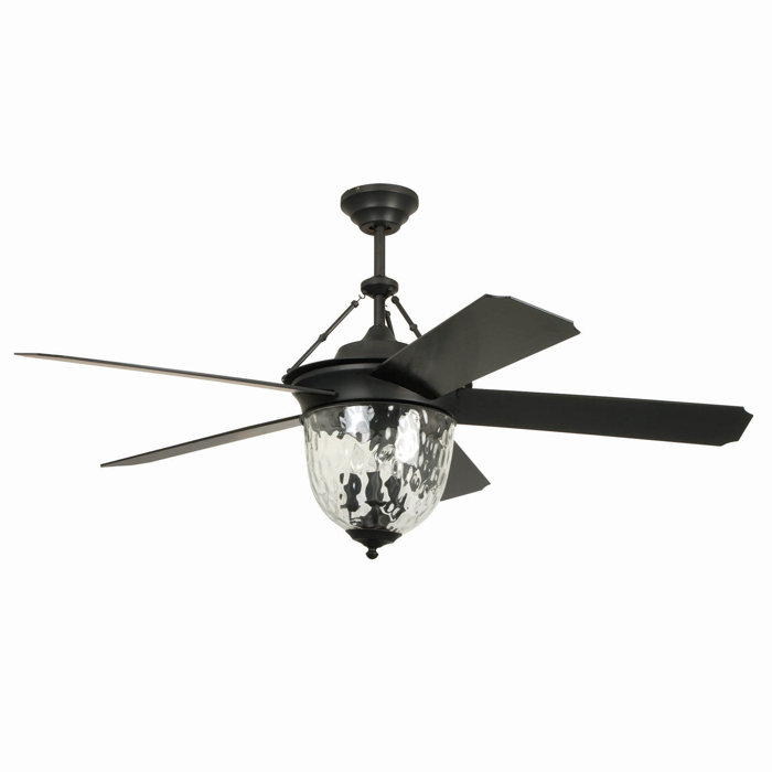 52 Harada Hangdown 5 Blade Ceiling Fan With Remote Light Kit Included