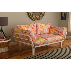 Everett Convertible Lounger in Olivia Futon and Mattress by Ebern Designs