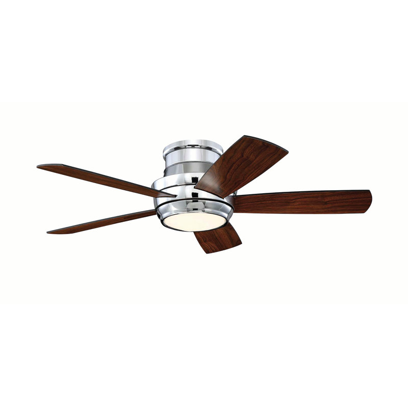 Contemporary 44" Cedarton Hugger 5 Blade Ceiling Fan with ...