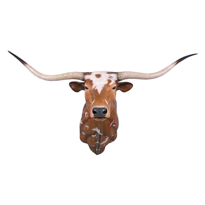 Design Toscano Texas Longhorn Bull Sculptural Wall Décor Wayfair