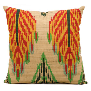 Pale Yellow Pillows Wayfair Escapade Brown Red Yellow Throw Pillow
