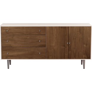 Modern Contemporary Desk Dresser Combo Allmodern Mimo 3 Drawer Combo Dresser