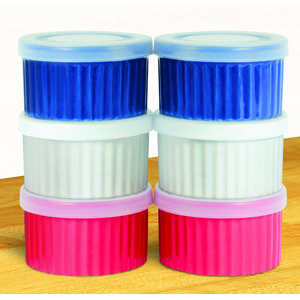 Round Ceramic Ramekins with Lids