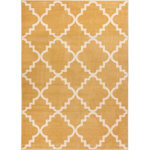 Lewis Lattice Gold Area Rug