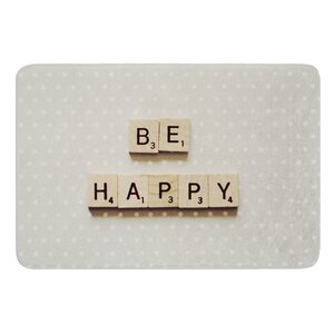Be Happy by Cristina Mitchell Bath Mat