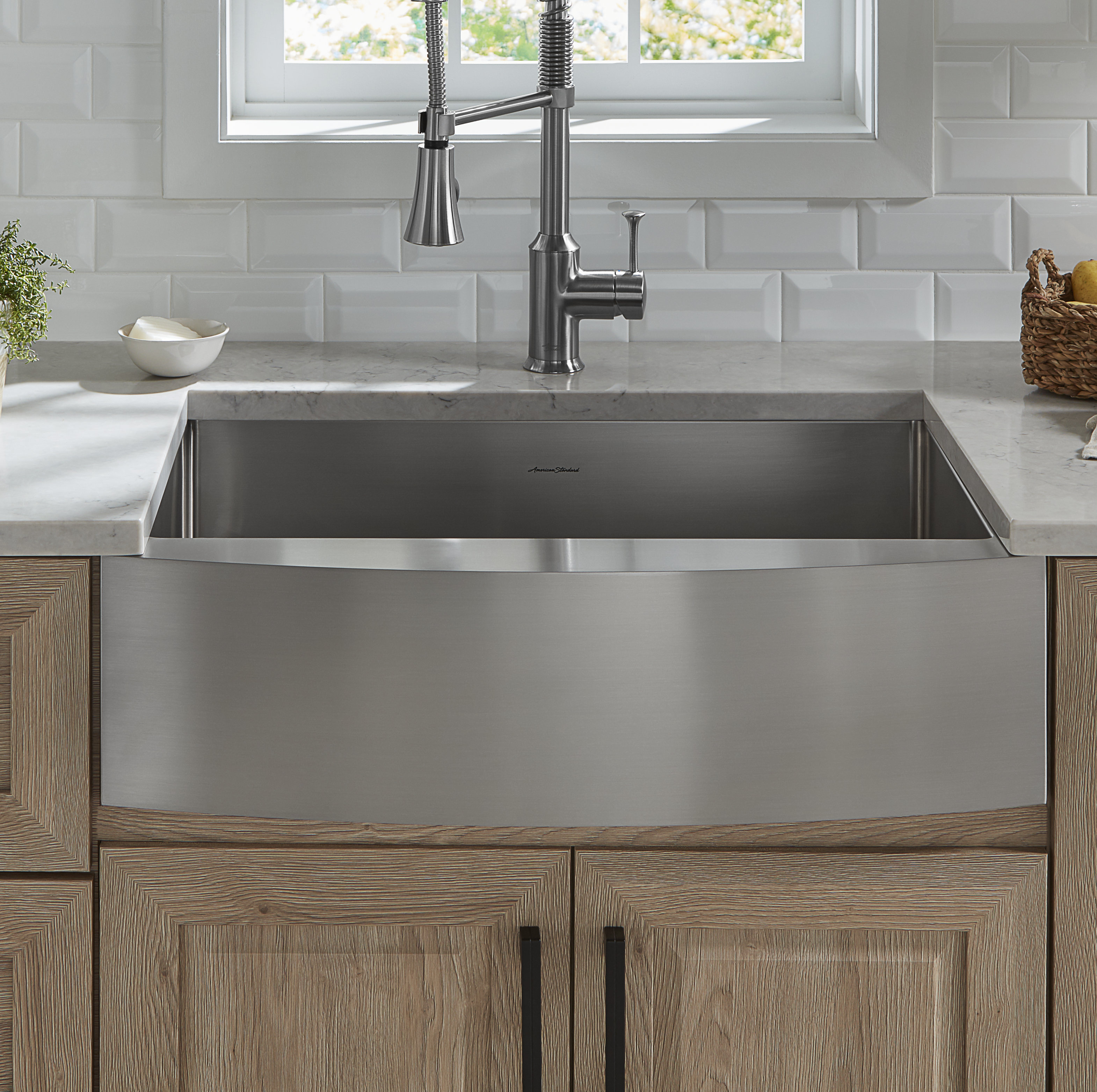 American Standard Pekoe Stainless Steel 30 L X 22 W Farmhouse American Standard Pekoe Stainless Steel 30 L X 22 W Farmhouse Kitchen Sink With Grid And Drain Embly Wayfair