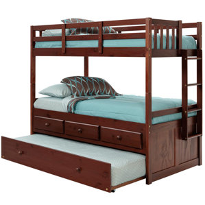 Twin Bunk Bed with Trundle and Storage by Chelsea Home