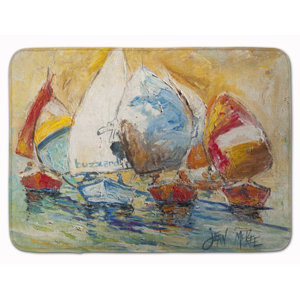 Sailboat Buzzards Race Memory Foam Bath Rug