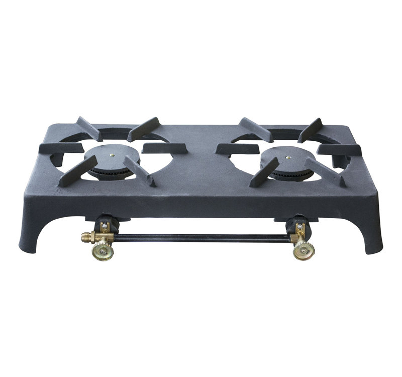 Offex Heavy Duty Cast Iron Portable 2Burner Propane Outdoor Stove
