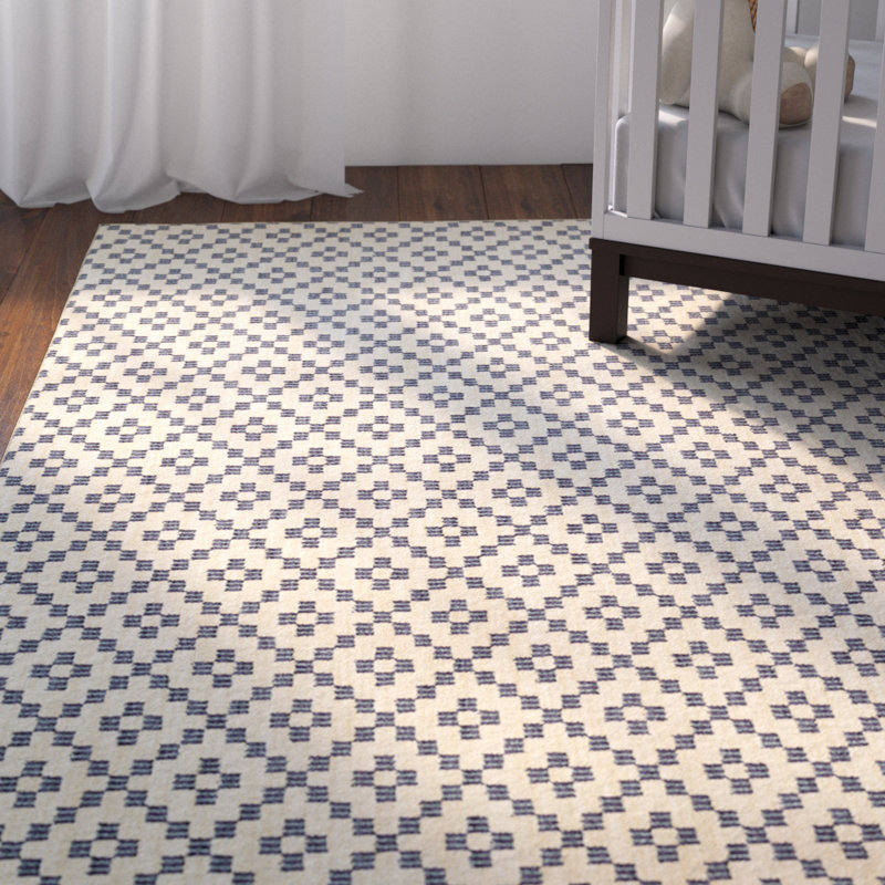 Viv Rae Paulette Simple Lattice Indigo Area Rug Reviews Wayfair Paulette Simple Lattice Indigo Area Rug