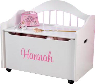 KidKraft Personalized Limited Edition Toy Box in White & Reviews | Wayfair