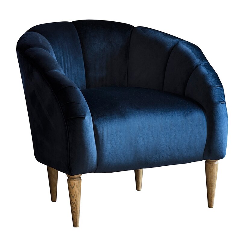 Mercer41 Velvet Tub Chair | Wayfair.co.uk