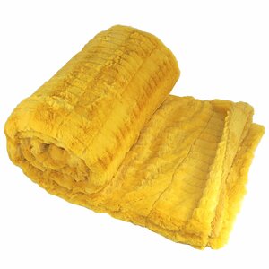 Garret Faux Fur Throw Blanket