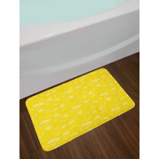 Lemon Yellow Kitchen Rug Wayfair Lemons Yellow And White Bath Rug