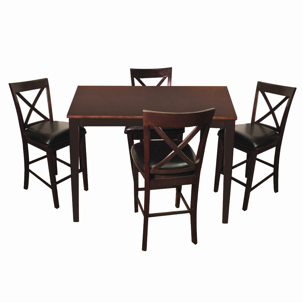 Hazelwood Home Counter Height 5 Piece Set & Reviews Wayfair