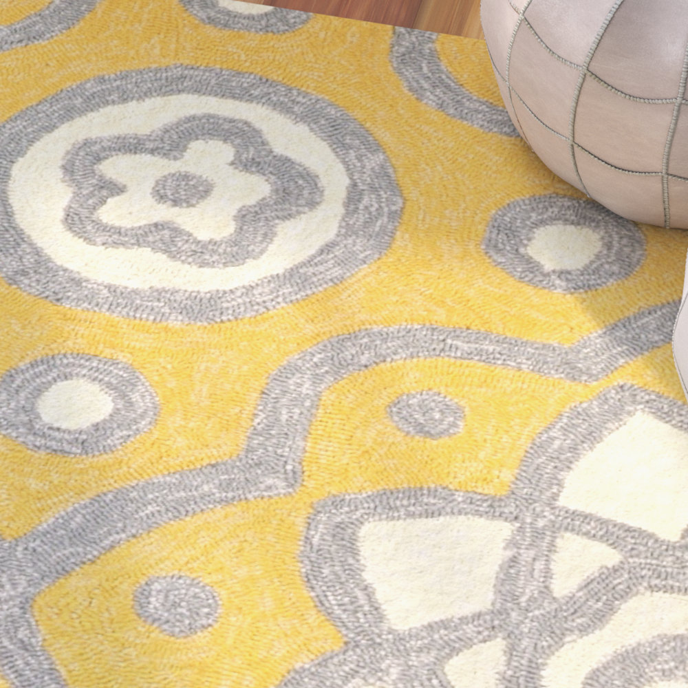 Bungalow Rose Ayer Yellow Outdoor Area Rug & Reviews Wayfair