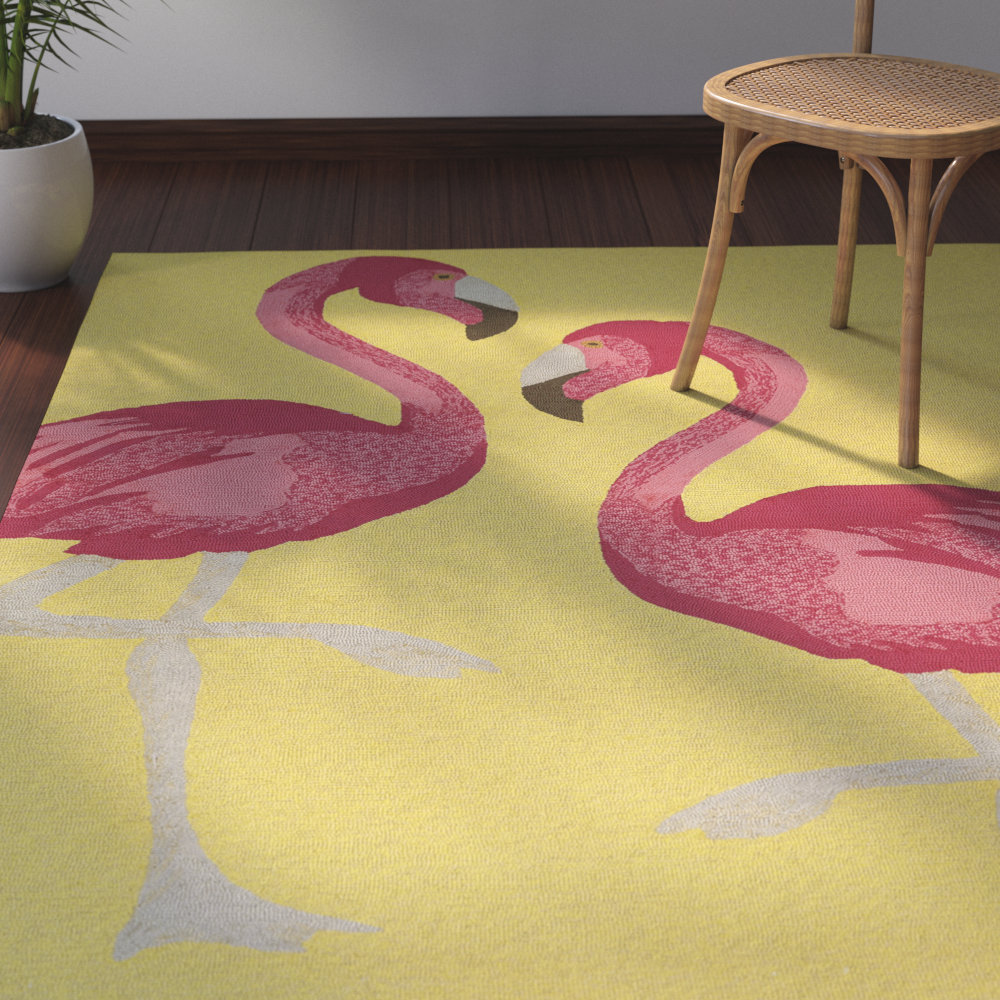 Bay Isle Home Kioneli Handmade Yellow Indoor/Outdoor Area Rug & Reviews