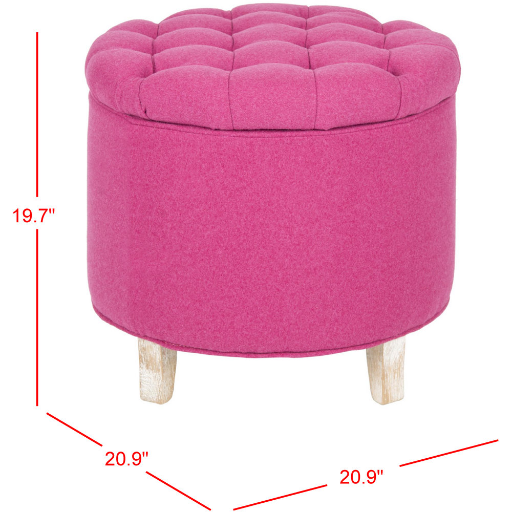 Safavieh Amelia Upholstered Storage Ottoman & Reviews Wayfair