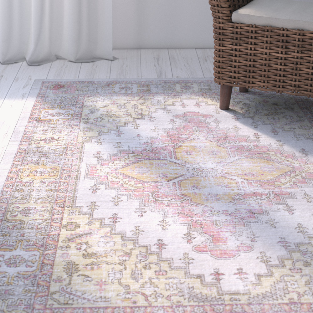 Kamil Pink / Green Area Rug & Reviews AllModern