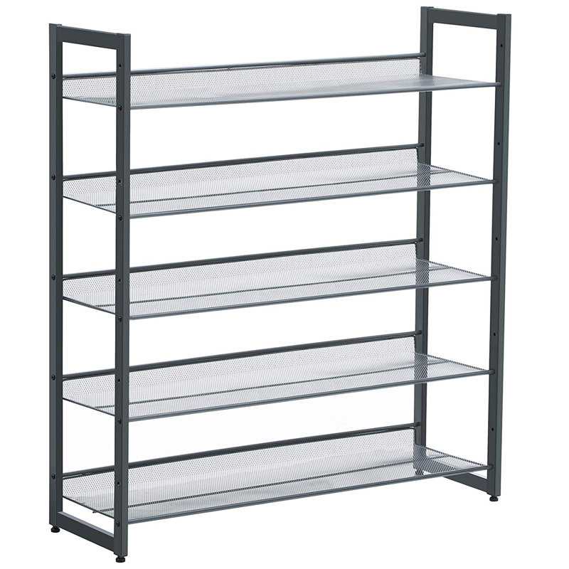 4.5 star rating 6 reviews. Ebern Designs 5-Tier Metal Flat/Angled 25 Pair Stackable ...